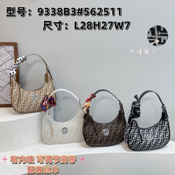 Fendi Small Fabric Bag-Model-9338 Size:(L28xH27xw7)