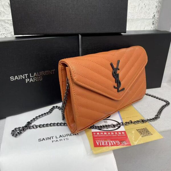 YSL cross Body bag New collection with brand box luxury design model.5853 size..L23H15w5